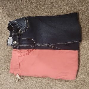 2 pairs girls size 6x pants